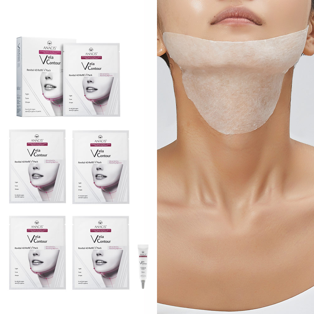 벨라컨투어 리필V팩 1세트 (목주름 마스크팩) + 퍼밍크림7g