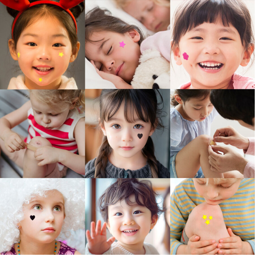 드림패치 하이드로콜로이드 의약외품 습윤밴드 상처패치 여드름패치 (12사이즈 3색상 6모양 36매 + 리프팅크림7g1개)